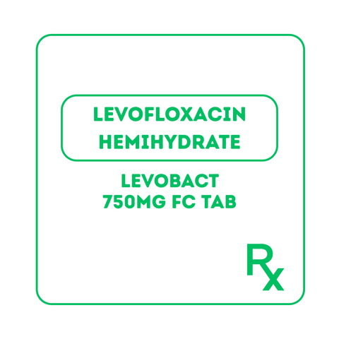 LEVOBACT 750MG FC TAB 50S