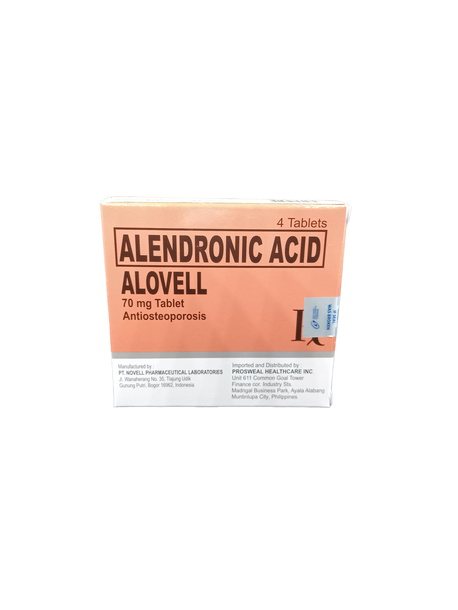 ALOVELL 70MG TAB 4S