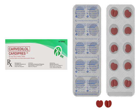CARDIPRES 25MG FC TAB 30S