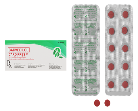 CARDIPRES 12.5MG FC TAB 30S