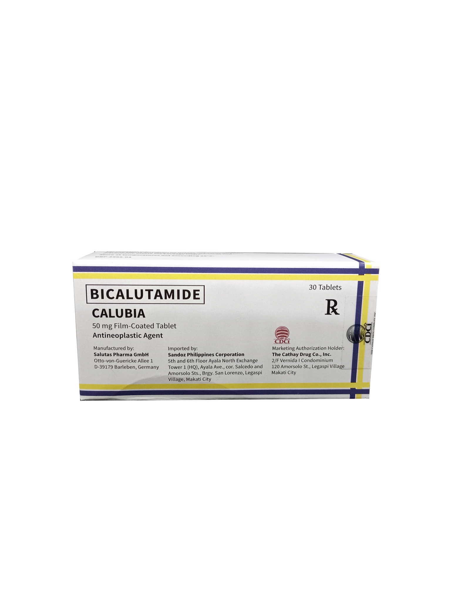 CALUBIA 50MG FC TAB 30S