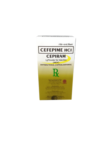 CEPIRAM 1G PWDR FOR INJ IM/IV VIAL 1S