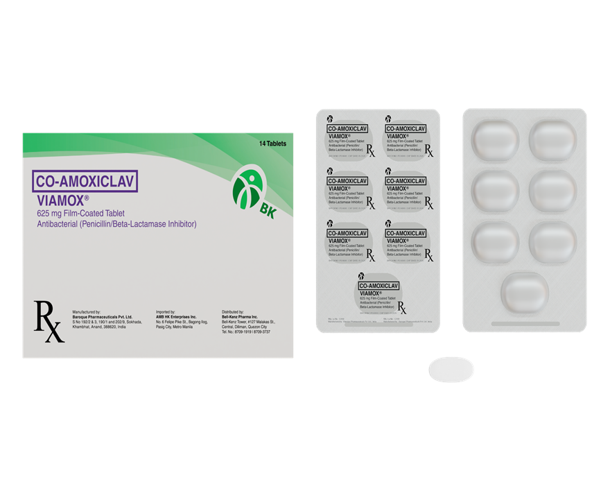 VIAMOX 625MG FC TAB 14S