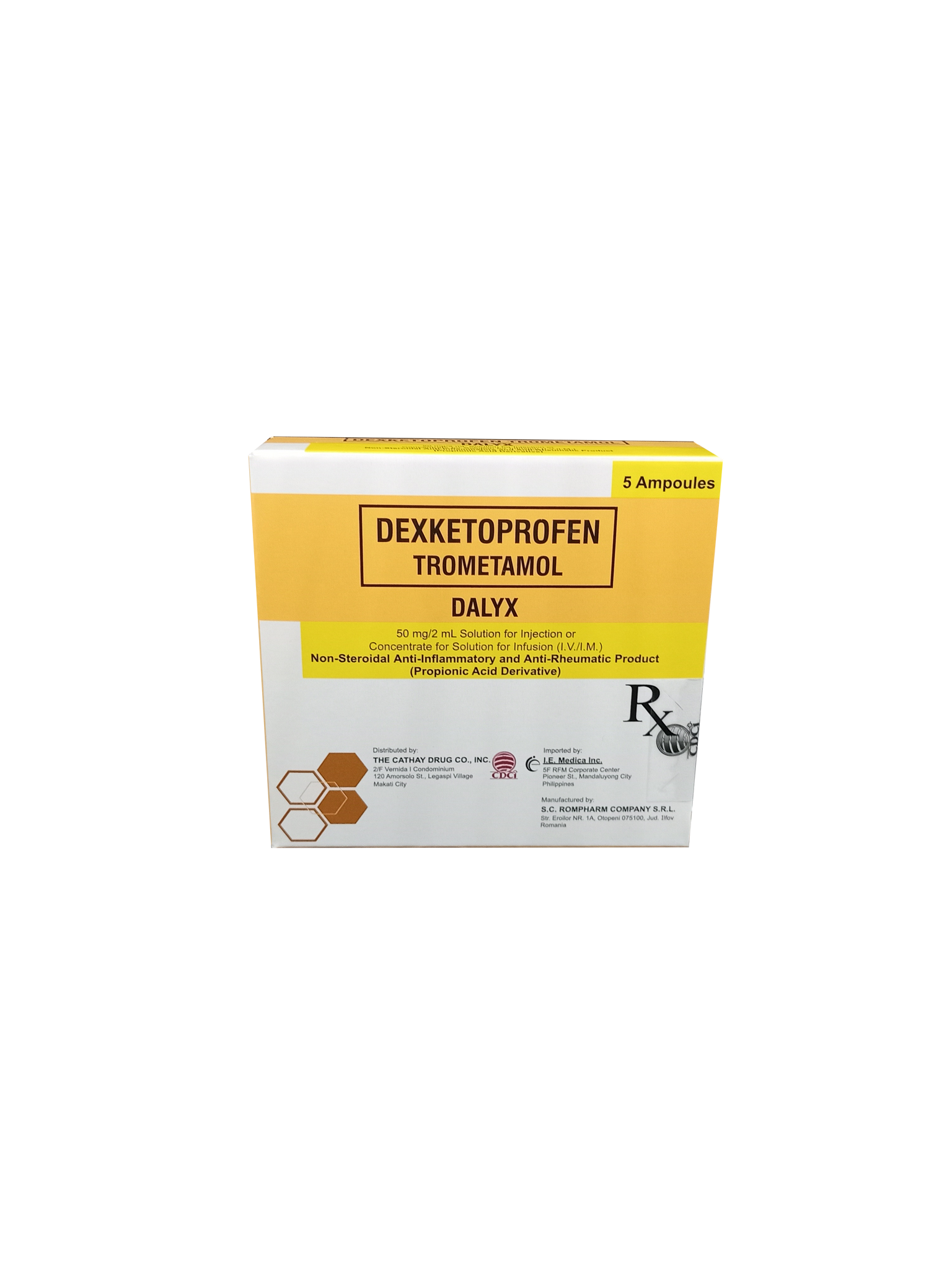 DALYX 50MG/2ML SOL FOR INJ/F IV/M AMP 5S
