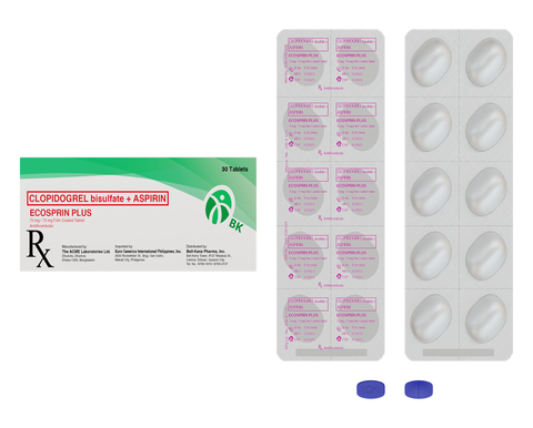 ECOSPRIN PLUS 75/75MG FC TAB 30S