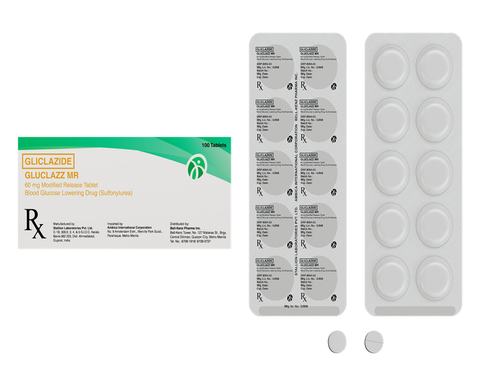 GLUCLAZZ 60MG MR TAB 100S