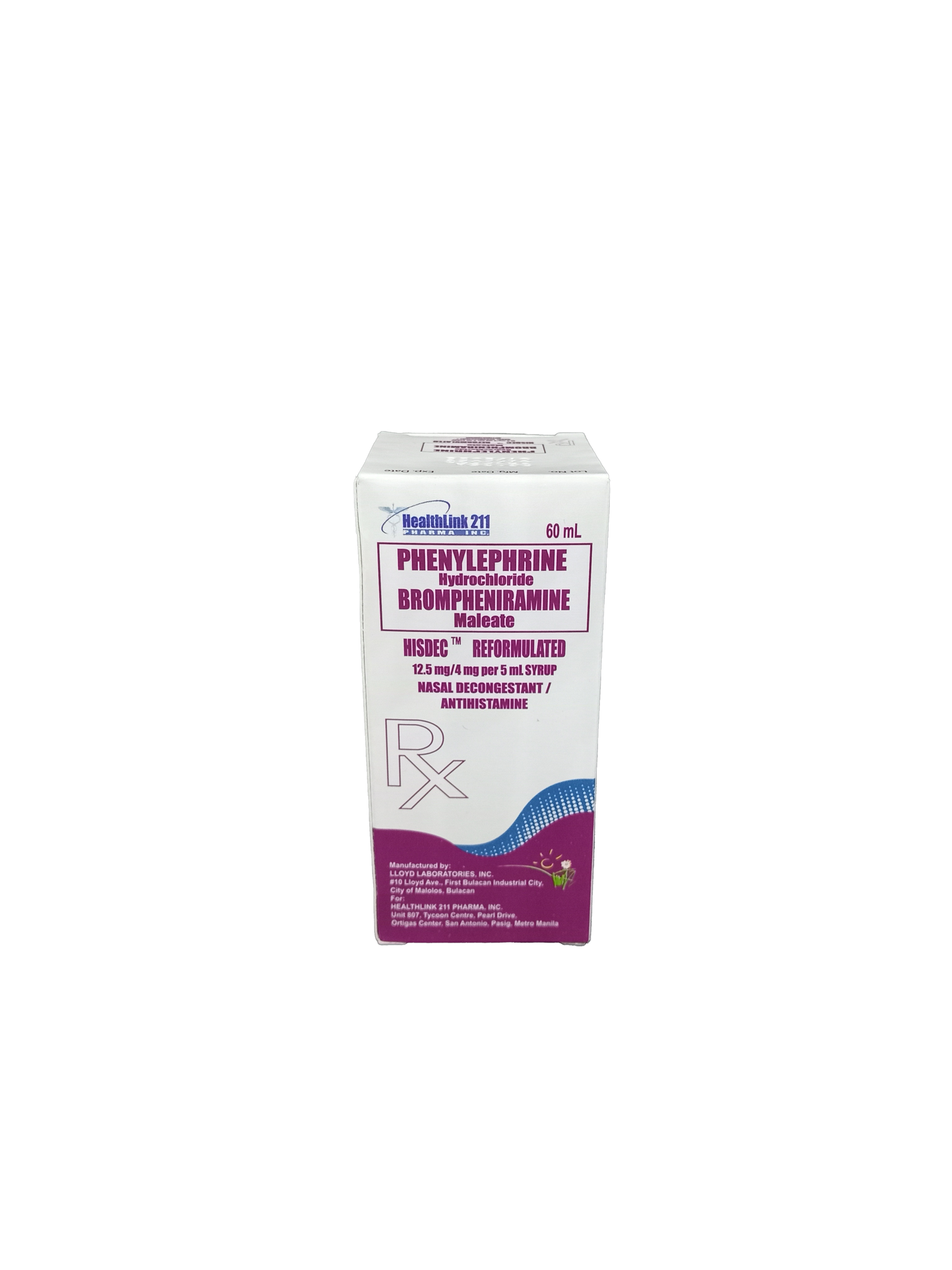 HISDEC REF 12.5MG/4MG/5ML60MLSYRP BOT 1S