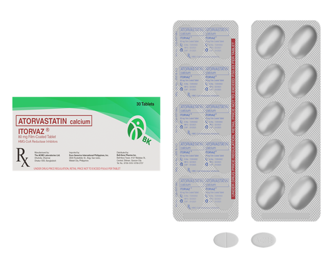 ITORVAZ 80MG FC TAB 30S