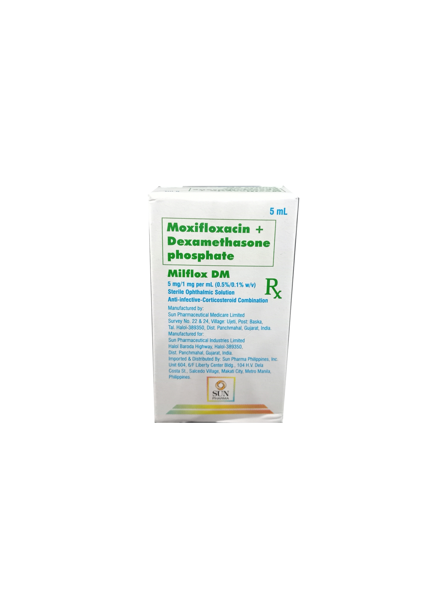 MILFLOX DM5/1MG 5MLSTEROPTHLMCSOL BOT 1S
