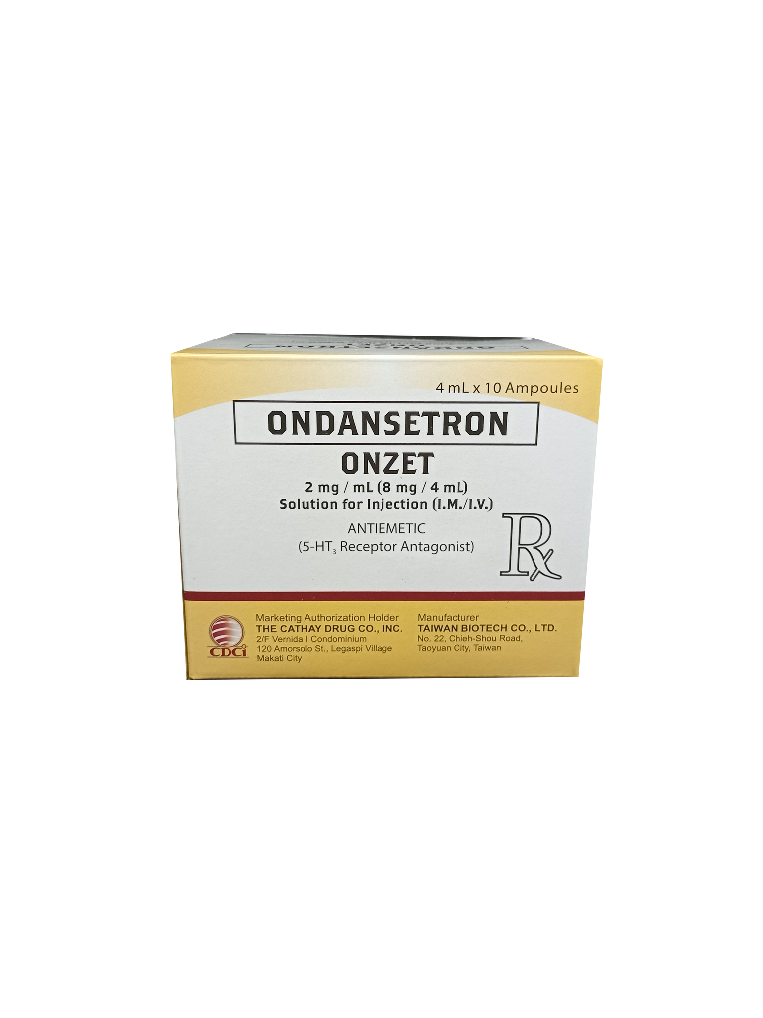 ONZET 2MG/ML 8MG 4ML SOL FOR INJ AMP 10S