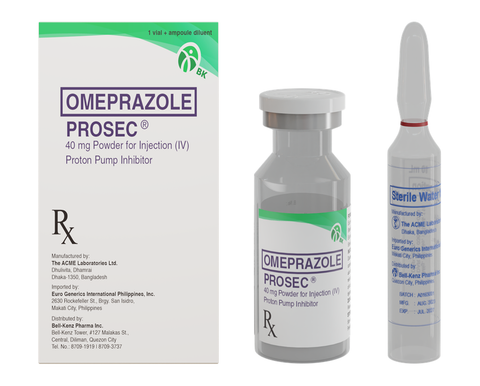 PROSEC 40MG PWDR FOR INJ VIAL 1S