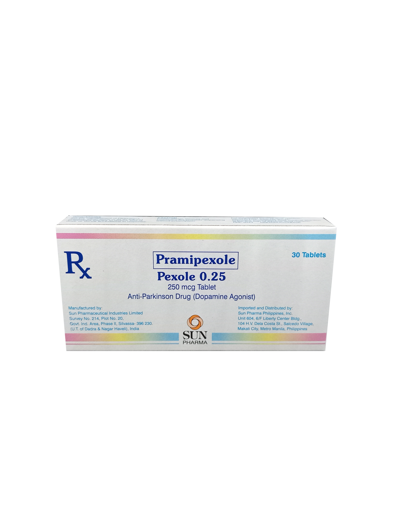 PEXOLE 0.25 250MCG TAB 30S