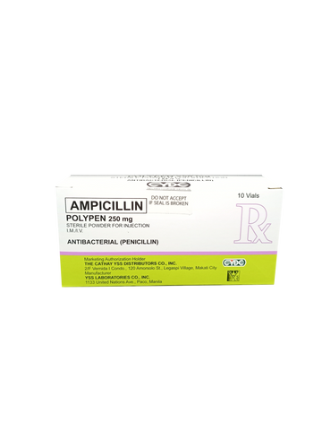 POLYPEN 250MG PWDR FOR INJ VIAL 10S
