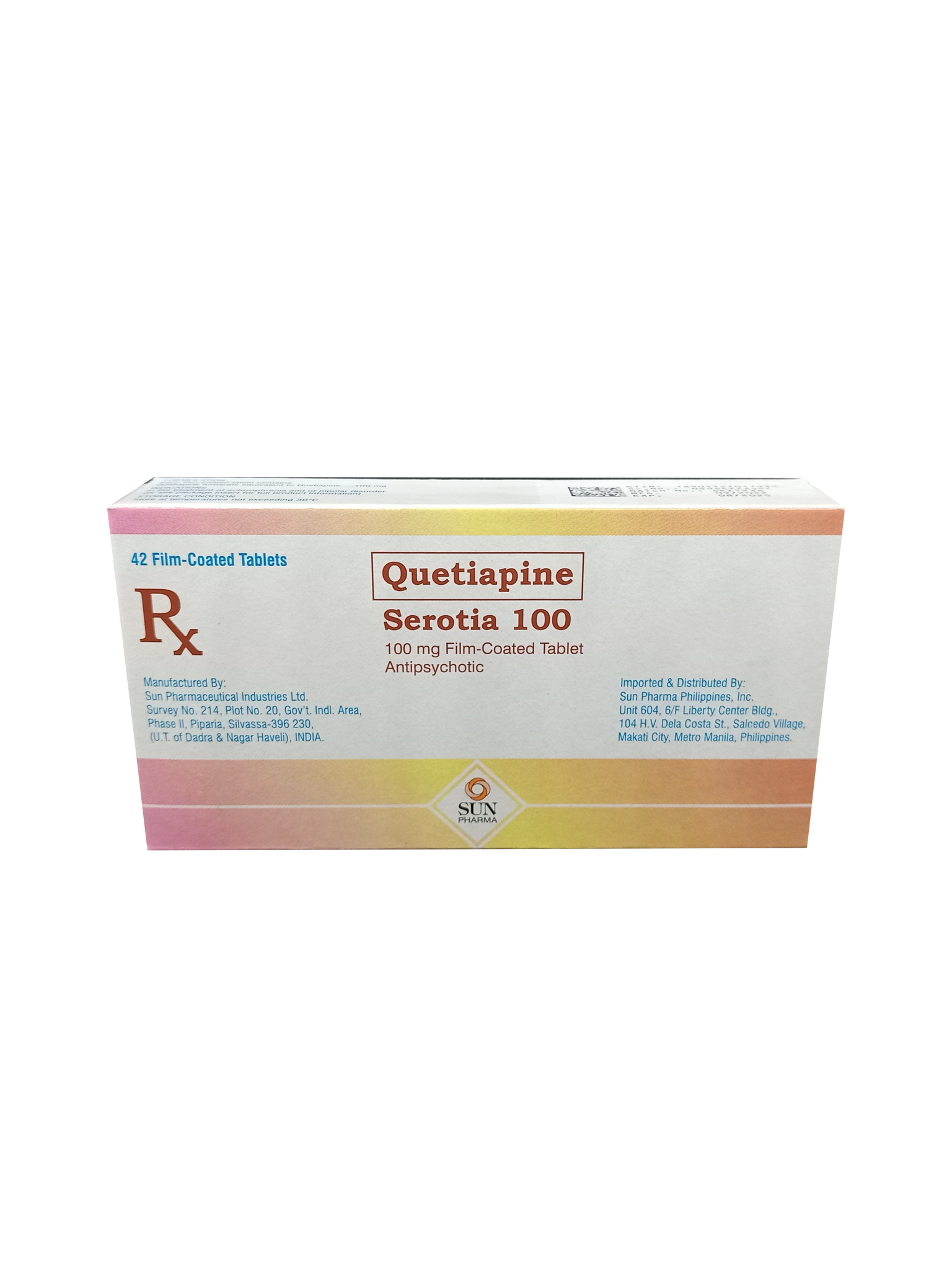 SEROTIA 100MG TAB 42S