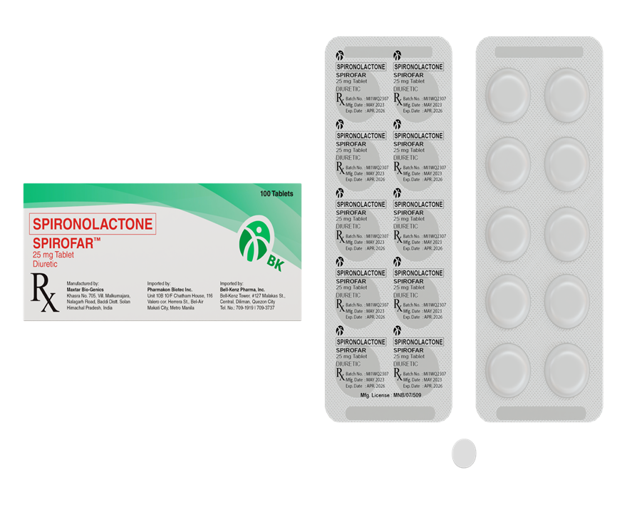 SPIROFAR 25MG TAB 100S