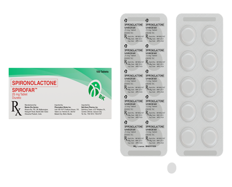SPIROFAR 25MG TAB 100S