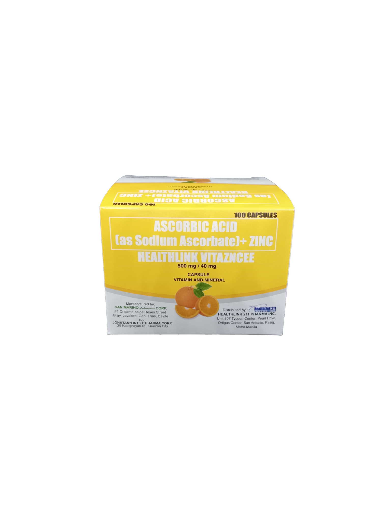 VITAZNCEE 500/40MG CAP 100S