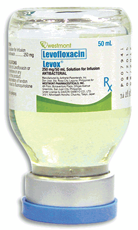 LEVOX 250MG 50ML SOL FOR INF VIAL 1S