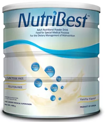 NUTRIBEST VANILLA 400G PWDR CAN 1S