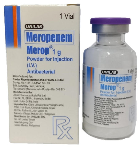 MEROP 1G PWDR FOR INJ VIAL 1S