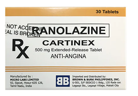 CARTINEX 500MG ER TAB 30S