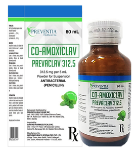 PREVACLAV 312.5MG/5ML 60ML BOT 1S