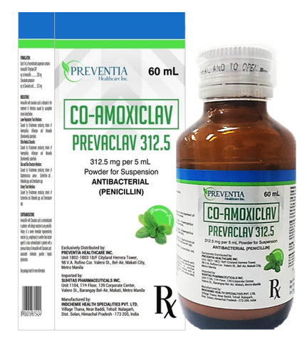PREVACLAV 312.5MG/5ML 60ML BOT 1S