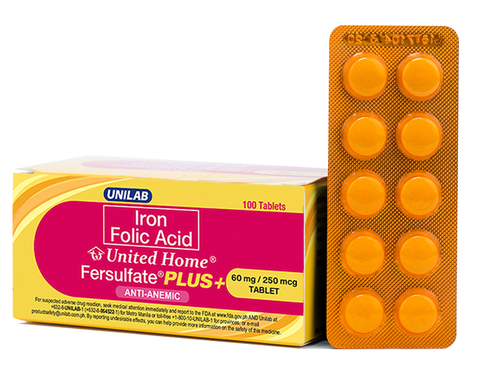 UHP FERSULFATE PLUS 325MG TAB 100S