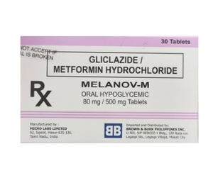 MELANOV-M 80MG/500MG TAB 30S