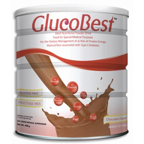 GLUCOBEST CHOCOLATE 400G PWDR CAN 1S