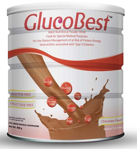 GLUCOBEST CHOCOLATE 800G PWDR CAN 1S