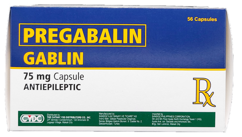 GABLIN 75MG CAP 56S