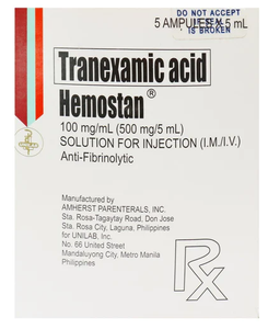 HEMOSTAN 500MG AMP 5S