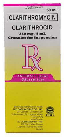 CLARITHROCID 250MG/5ML 50ML SUS BOT 1S