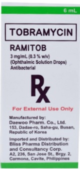 RAMITOB OPHTHALMIC 0.3%W/V 3MG/ML BOT 1S