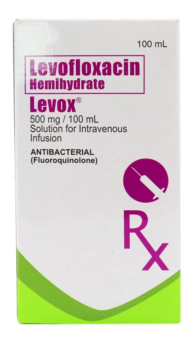 LEVOX 500MG SOL FOR INF VIAL 1S