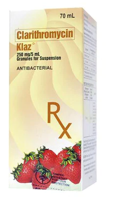 KLAZ 250MG 70ML SUS BOT 1S