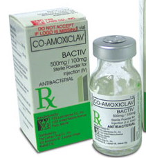 BACTIV 500/100MG PWDR FOR INJ VIAL 1S