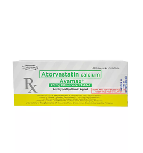 AVAMAX 20MG TAB 100S