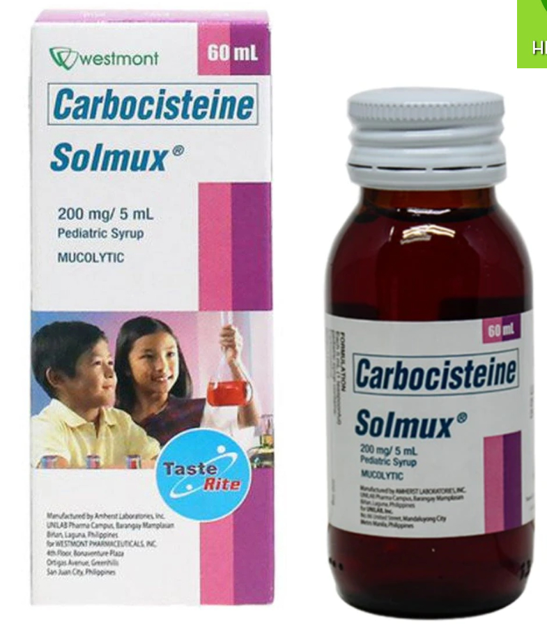 SOLMUX PED TR 200MG 60ML SYRP BOT 1S