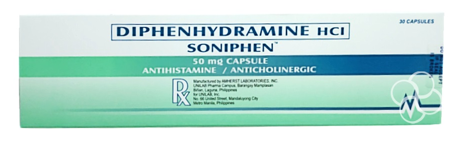 SONIPHEN 50MG CAP 30S