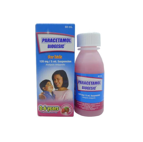BIOGESIC STRWBERRY 120MG 60ML SUS BOT 1S