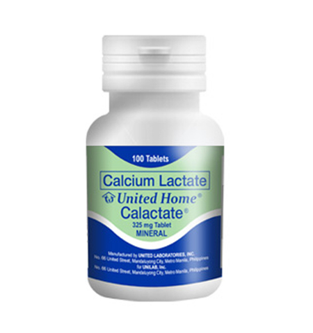 UH CALACTATE 325MG TAB 100S