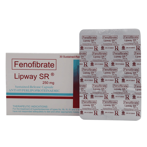 LIPWAY 250MG SR CAP 30S
