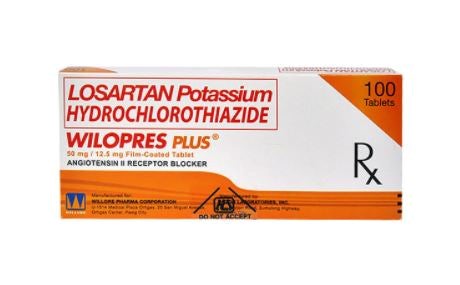 WILOPRES PLUS 50MG/12.5MG FC TAB 100S