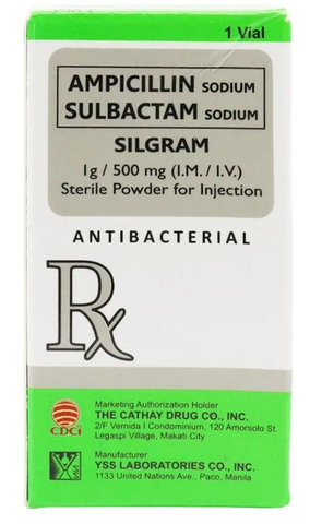 SILGRAM 1.5G STERILE PWDRFOR INJ VIAL 1S