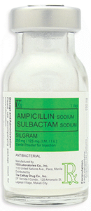 SILGRAM 375MG STERILE PWDRFORINJ VIAL 1S