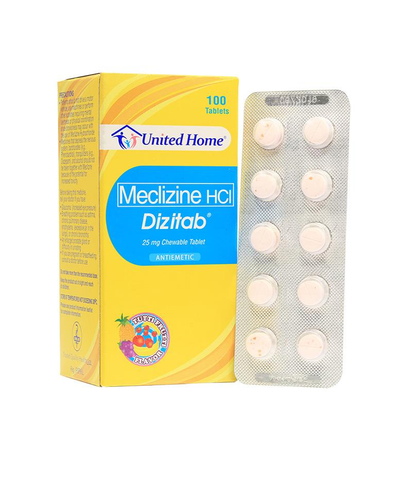 DIZITAB 25MG TAB 100S