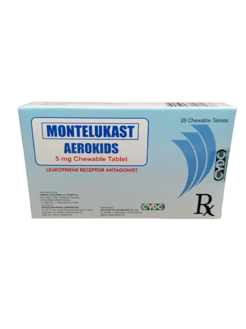 AEROKIDS 5MG CHEW TAB 28S