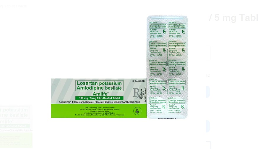 AMLIFE 100MG/ 5MG TAB 30S